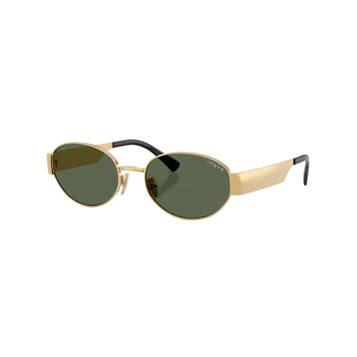 Óculos de Sol Vogue 0VO4362S 280/7154 Metal Dourado com lentes na cor Verde Escuro