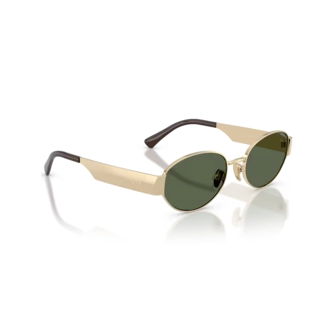 Óculos de Sol Vogue 0VO4362S 848/9A54 Metal Dourado com lentes na cor Verde Escuro 3