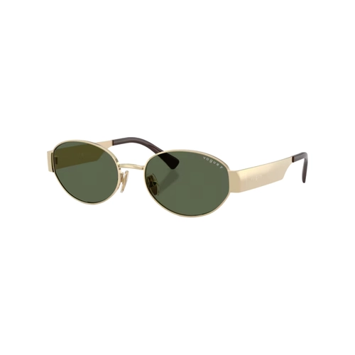 Óculos de Sol Vogue 0VO4362S 848/9A54 Metal Dourado com lentes na cor Verde Escuro