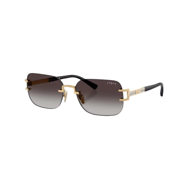 Óculos de Sol Vogue 0VO4367SB 280/8G58 Metal Dourado com lentes na cor Cinza Degradê 1