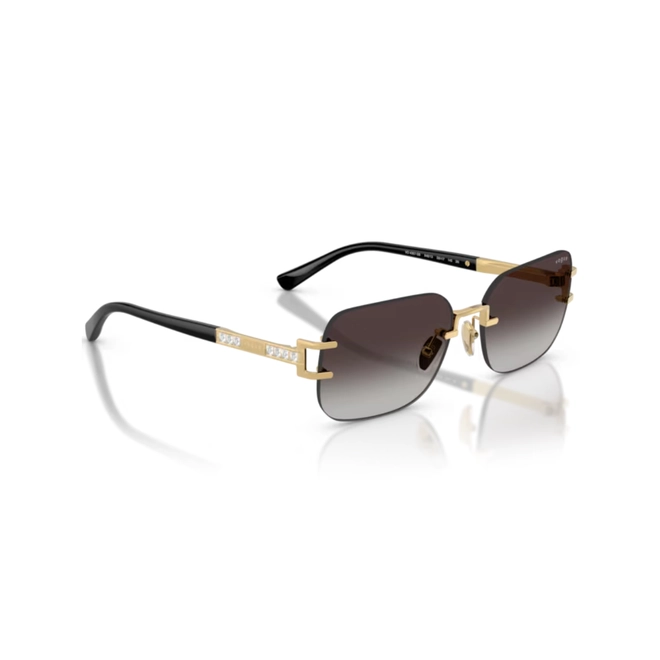 Óculos de Sol Vogue 0VO4367SB 280/8G58 Metal Dourado com lentes na cor Cinza Degradê 3
