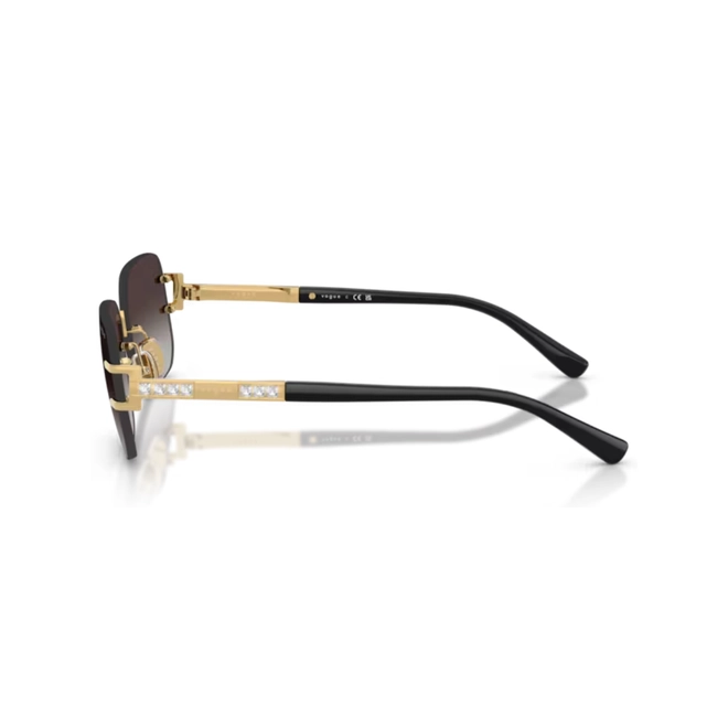 Óculos de Sol Vogue 0VO4367SB 280/8G58 Metal Dourado com lentes na cor Cinza Degradê 4