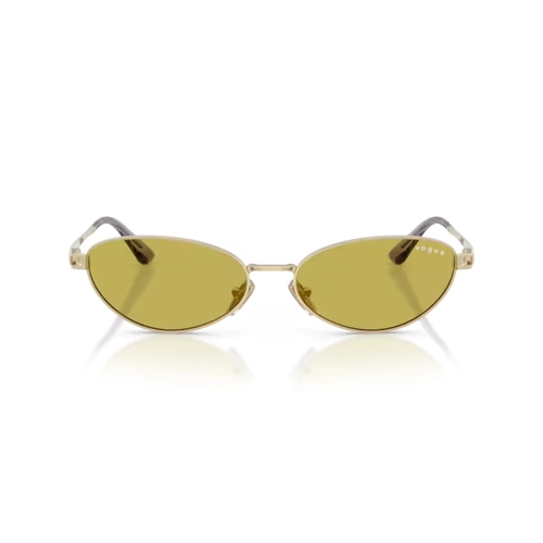 Óculos de Sol Vogue 0VO4369S 848/8256 Metal Dourado com lentes na cor Verde Oliva