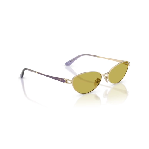 Óculos de Sol Vogue 0VO4369S 848/8256 Metal Dourado com lentes na cor Verde Oliva