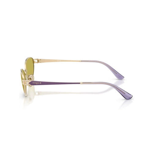 Óculos de Sol Vogue 0VO4369S 848/8256 Metal Dourado com lentes na cor Verde Oliva