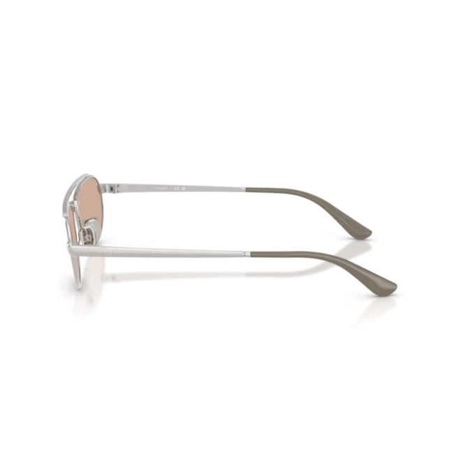 Óculos de Sol Vogue 0VO4371S 323/5 56 Metal Cinza com lentes na cor Rosa Espelhado 4