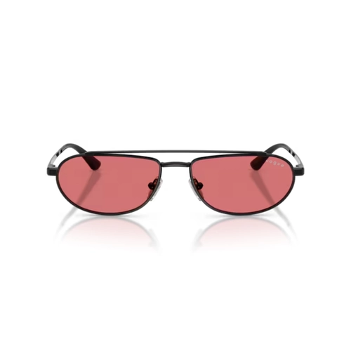 Óculos de Sol Vogue 0VO4371S 352/7556 Metal Preto com lentes na cor Vermelho