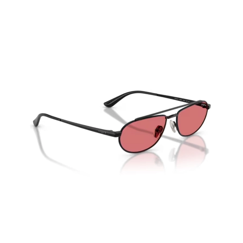 Óculos de Sol Vogue 0VO4371S 352/7556 Metal Preto com lentes na cor Vermelho