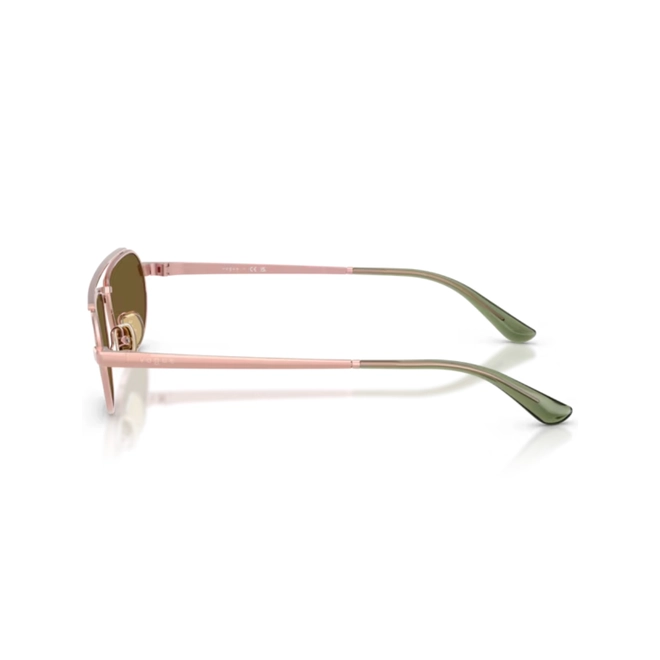 Óculos de Sol Vogue 0VO4371S 52167I56 Metal Rosa Metálico com lentes na cor Marrom Espelhado 4