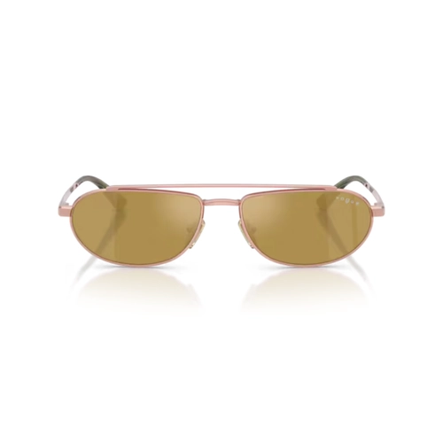 Óculos de Sol Vogue 0VO4371S 52167I56 Metal Rosa Metálico com lentes na cor Marrom Espelhado