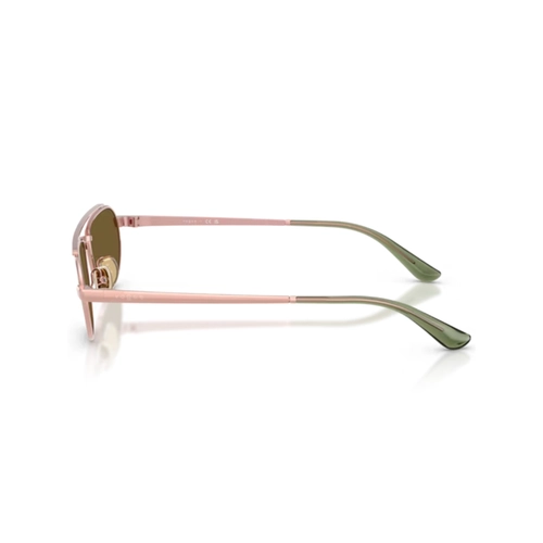Óculos de Sol Vogue 0VO4371S 52167I56 Metal Rosa Metálico com lentes na cor Marrom Espelhado
