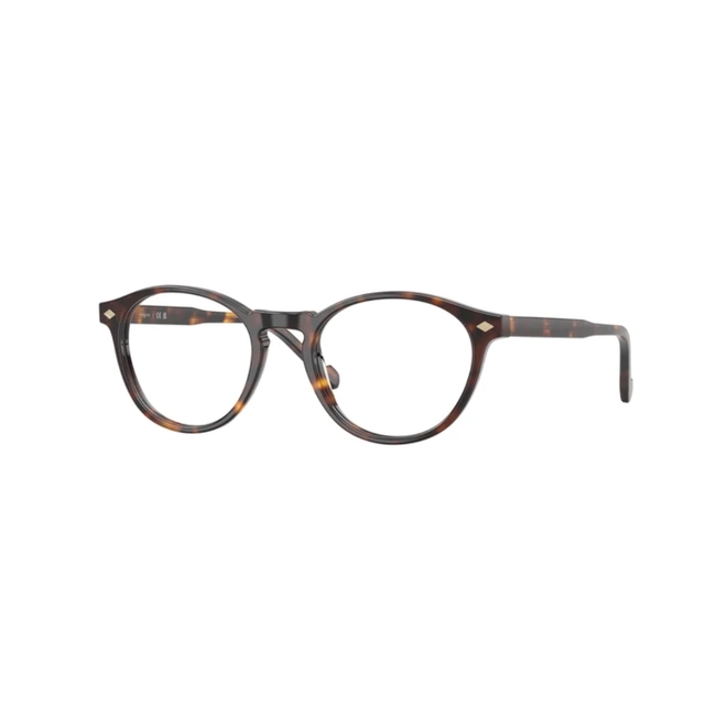 Óculos de Grau Vogue 0VO5751S W6561W49 Acetato Marrom Mesclado com Clip-On na cor Verde Escuro 1