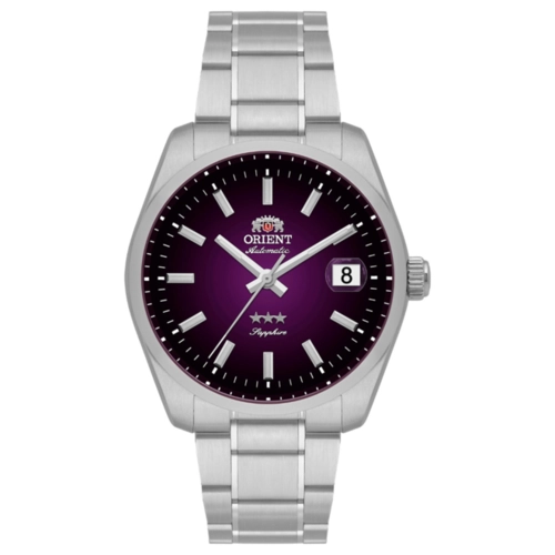 Relógio Orient 3 Stars Elegance Automático - YN6SS041 U1SX Roxo