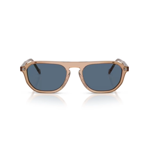 Óculos de Sol Vogue 0VO5752S 31898054 Acetato Marrom Transparente com lentes na cor Azul Marinho