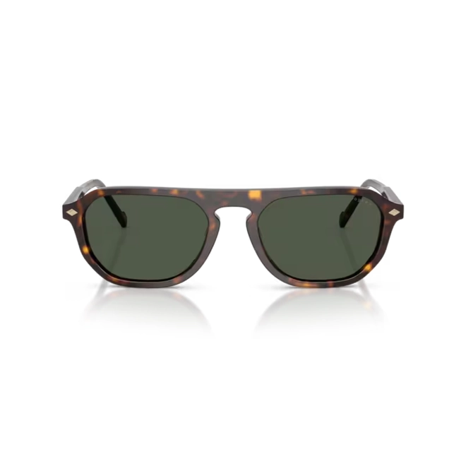 Óculos de Sol Vogue 0VO5752S W6569A54 Acetato Marrom Mesclado com lentes na cor Verde Escuro Polarizado 2