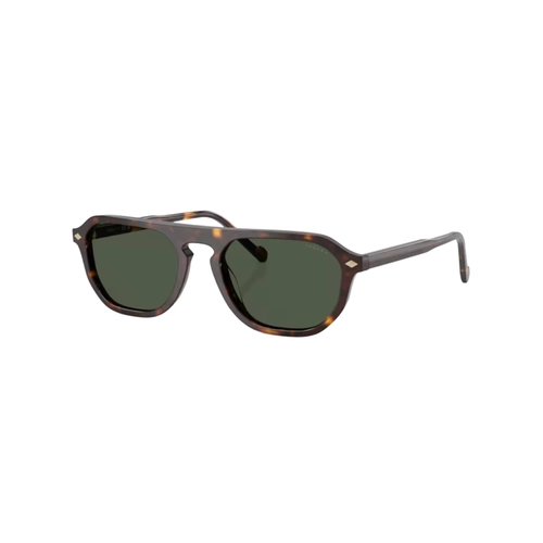 Óculos de Sol Vogue 0VO5752S W6569A54 Acetato Marrom Mesclado com lentes na cor Verde Escuro Polarizado