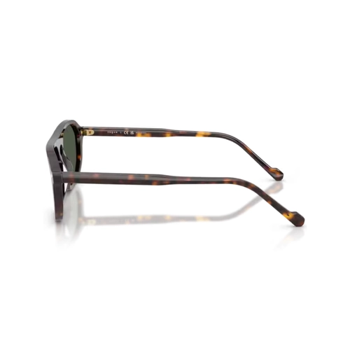 Óculos de Sol Vogue 0VO5752S W6569A54 Acetato Marrom Mesclado com lentes na cor Verde Escuro Polarizado