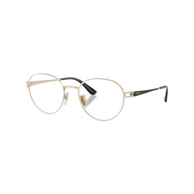Óculos de Grau Vogue 0VO4370 848 52 Metal Dourado Claro 1