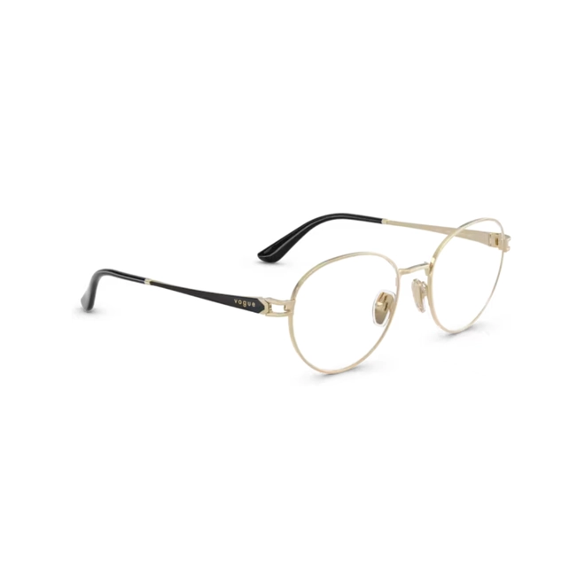 Óculos de Grau Vogue 0VO4370 848 52 Metal Dourado Claro 3