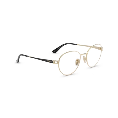 Óculos de Grau Vogue 0VO4370 848 52 Metal Dourado Claro