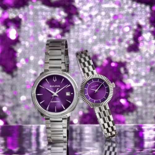 Relógio Bulova Disco Feminino - 96L363 Roxo