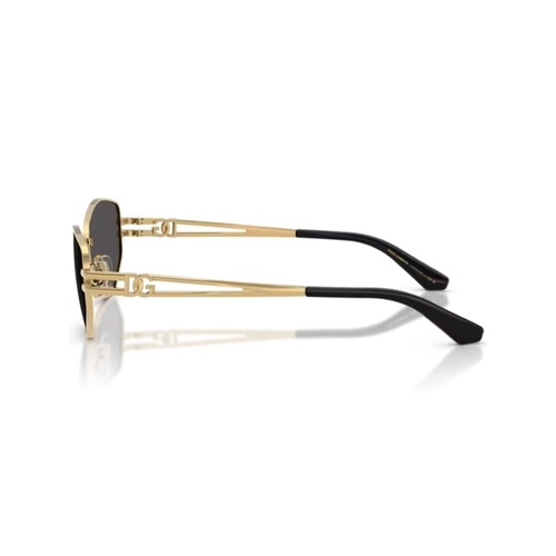 Óculos de Sol Dolce & Gabbana 0DG2338 02/87 58 Metal Dourado com lentes na cor Cinza
