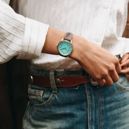 Relógio Bulova Sutton Western - 97L203 Turquesa