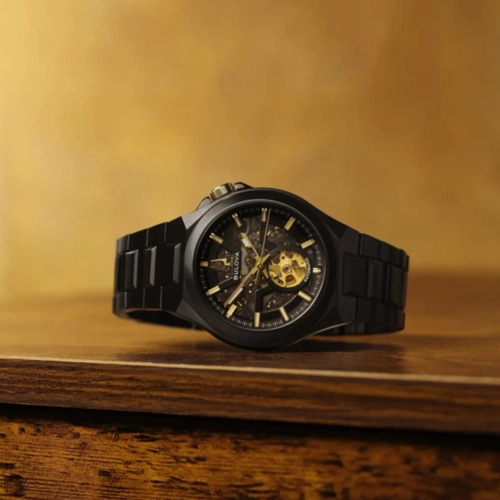 Relógio Bulova Maquina Automático - 98A340 Preto