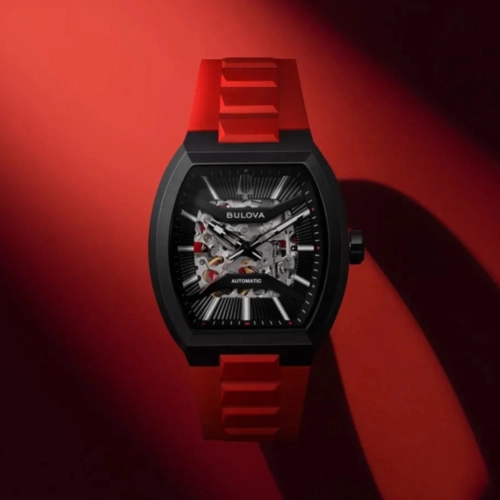 Relógio Bulova Maquina Automático - 98A341 Vermelho