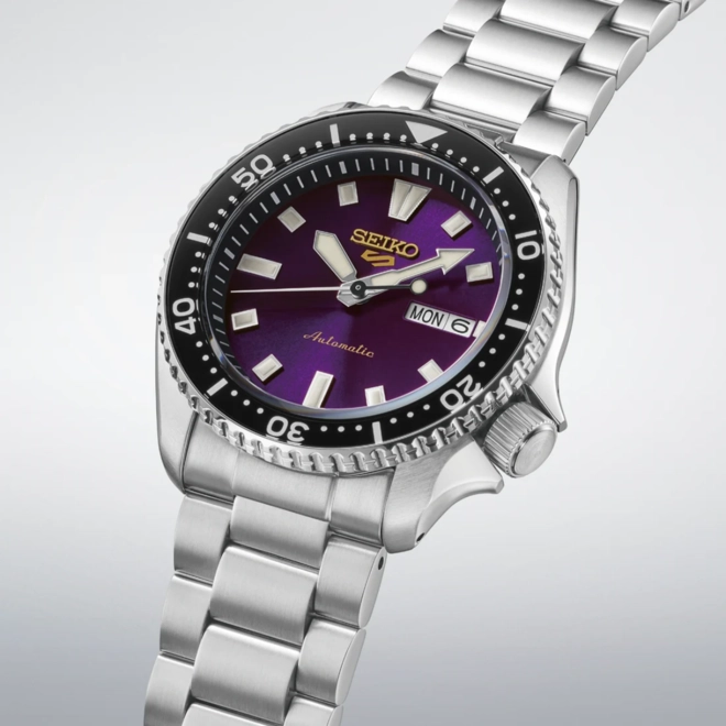Relógio Seiko 5 Sports SKX Edição Limitada 145th - HDB003K1 U1SX EL Roxo Edo 3