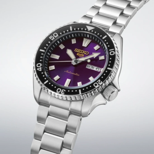 Relógio Seiko 5 Sports SKX Edição Limitada 145th - HDB003K1 U1SX EL Roxo Edo