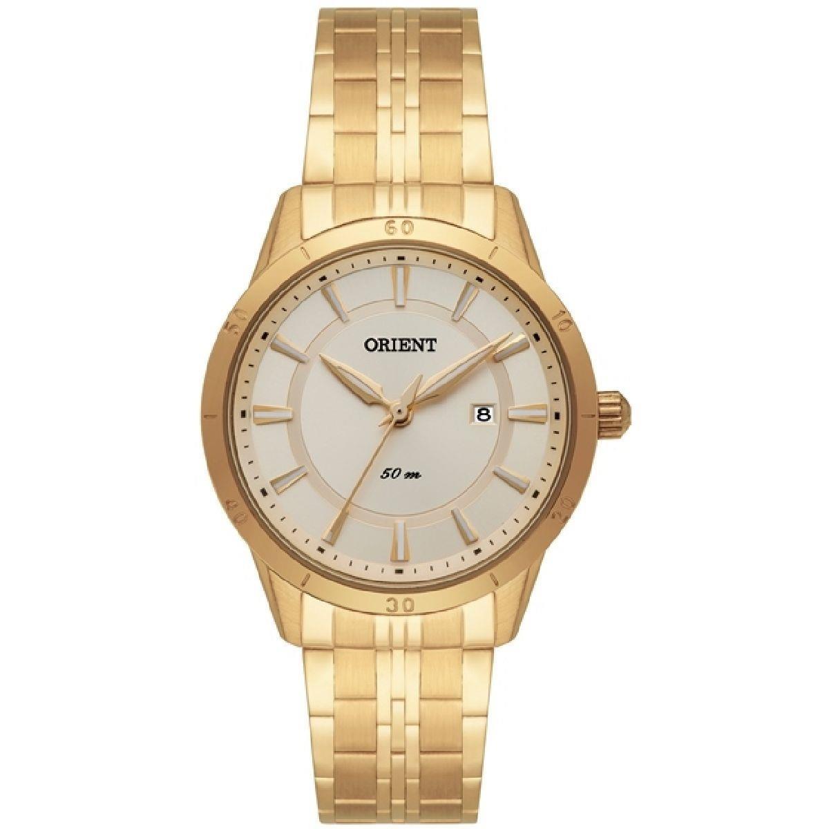 Relógio Orient Feminino FGSS1099C1KX Dourado PRE12424 Relógio Orient Feminino FGSS1099C1KX Dourado PRE12424